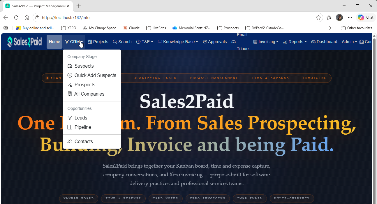 Sales2Paid application screenshot
